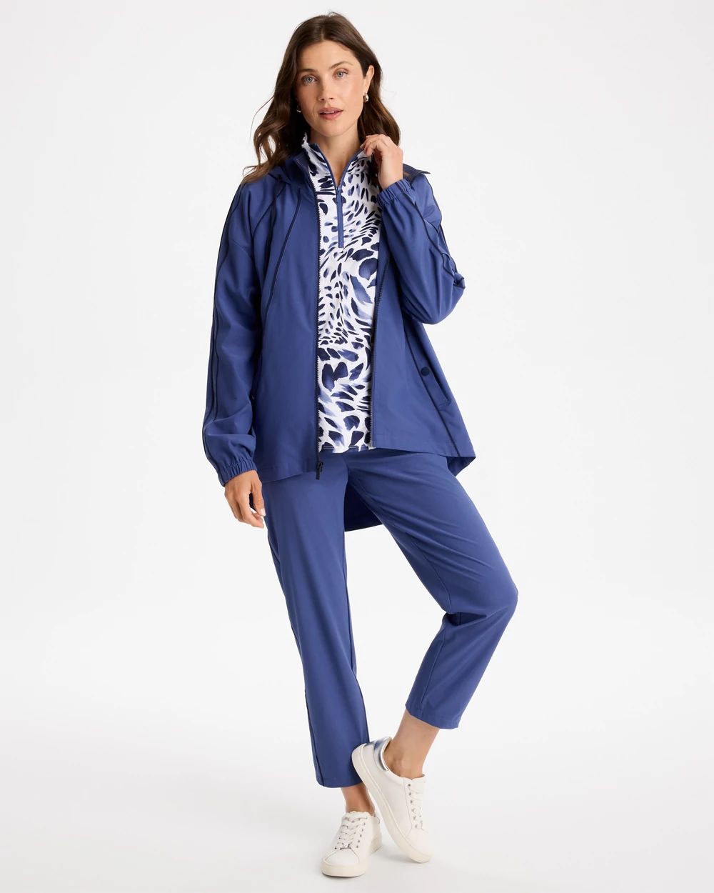 AmeriCHECKFLOWERPLEATSPANTSブルーM完売 タグ無し Zenergy® Ripstop Ankle Pants | Chico's